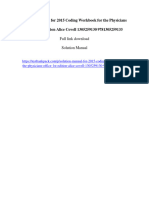 Solution Manual For 2015 Coding Workbook For The Physicians Office 1St Edition Alice Covell 1305259130 9781305259133 Full Chapter PDF