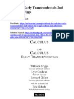 Calculus Early Transcendentals 2Nd Edition Briggs Solutions Manual Full Chapter PDF