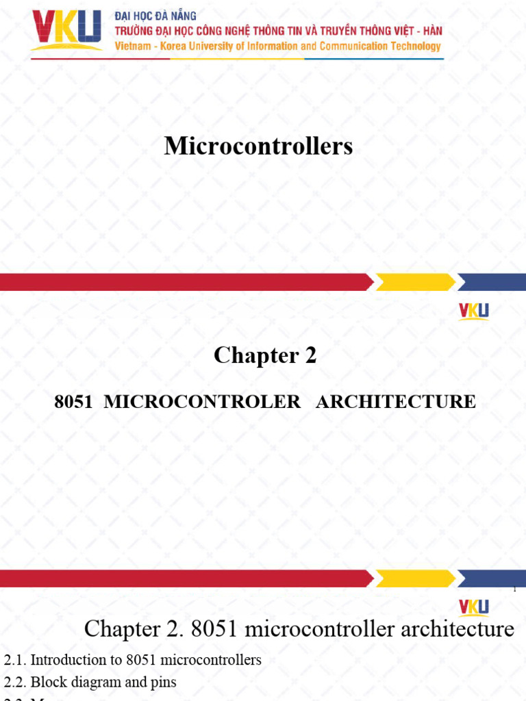 Chapter 2 8051 Microcontroller Architecture | PDF | Electrical ...