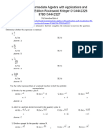 Intermediate Algebra With Applications and Visualization 5Th Edition Rockswold Test Bank Full Chapter PDF