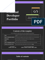 Senior Frontend Developer Portfolio by Slidesgo
