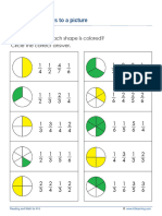 Grade 1 Fractions Matching 1