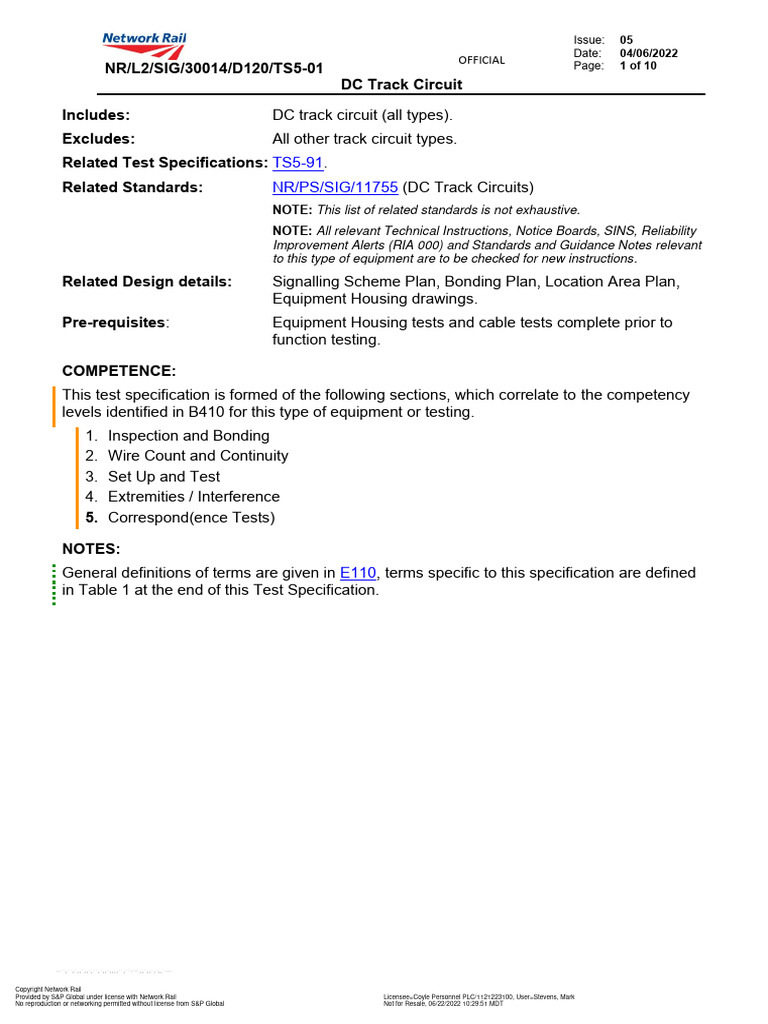 SWTH, D120 - TS5-01, Issue 05 | PDF | Relay | Resistor