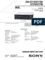 Sony Cdxgt170 Manual
