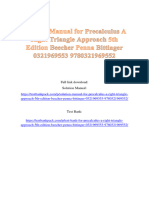 Solution Manual For Precalculus A Right Triangle Approach 5Th Edition Beecher Penna Bittinger 0321969553 978032196955 Full Chapter PDF