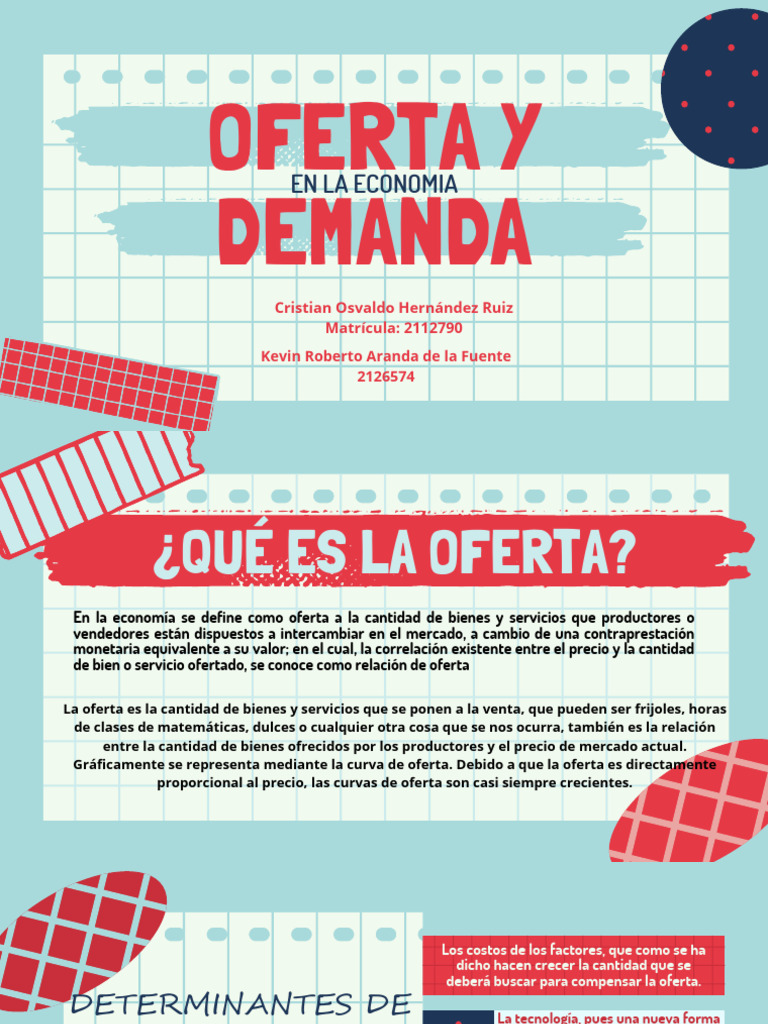 Oferta y Demanda en Economía | PDF | Oferta (economía) | Precios