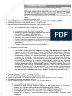 CS Form No. 212 Attachment - Work Experience Sheet