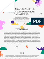 Pendidikan, Seni, Iptek, Politik, Demokrasi Islam