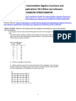 Intermediate Algebra Functions and Authentic Applications 5Th Edition Jay Lehmann 0321868196 9780321868190 Test Bank Full Chapter PDF