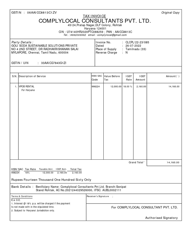 085 invoice goli soda pdf government money