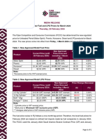 New Fuel and LPG Prices For March 2024