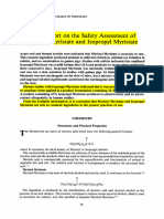 1982 Final Report On The Safety Assessment of Myristyl Myristate and Isopropyl Myristate