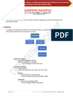 Descriptive Statistics - Handout