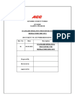 Sop For Refractory Dry Out