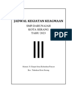 Jadwal Kegiatan Keagmaan: SMP - Darunajah Kota Serang TAHU 2023