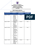 ACLETA Brigada Eskwela Accomplishment Report