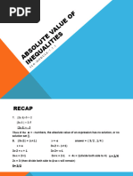 Absolute Value of Inequalities