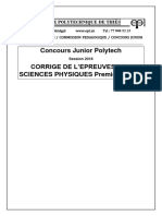 Corrige Physiques Premiere