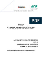 TRABAJO MONOGRAFICO Comercio Internacion