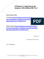 International Business Competing in The Global Marketplace 10Th Edition Hill Test Bank Full Chapter PDF