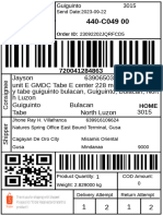 Shipping Label 23092202JQRFCD5