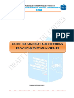 Guide Du Candidat Aux Élections Provinciales & Municipales 14042023 Bureau
