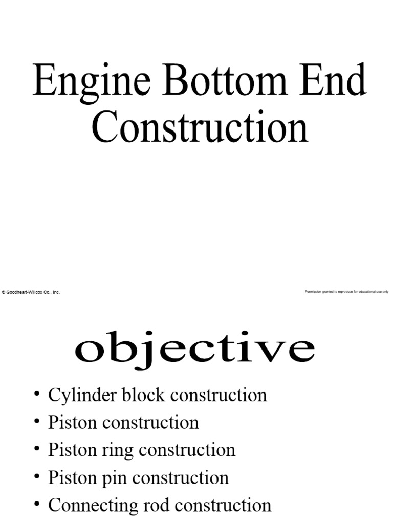 Engine Bottom End PDF Piston Cylinder (Engine)