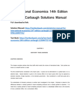 International Economics 14Th Edition Robert Carbaugh Solutions Manual Full Chapter PDF