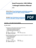 International Economics 14Th Edition Robert Carbaugh Test Bank Full Chapter PDF