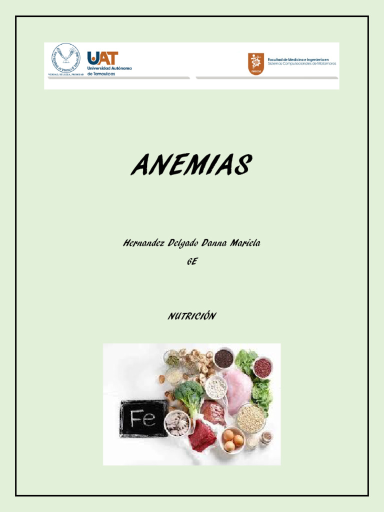 Clasificación y Tratamiento de Anemias | PDF | Glóbulo rojo | Anemia