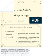 Gap Filling Reading