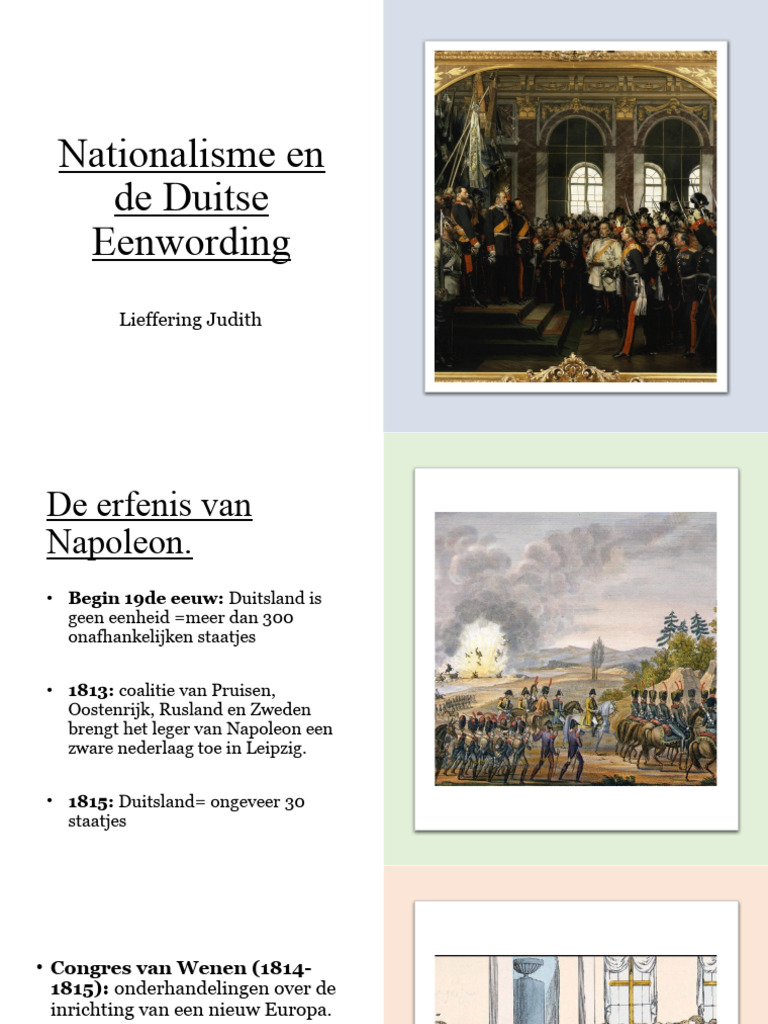 Nationalisme Duitse Eenwording PDF
