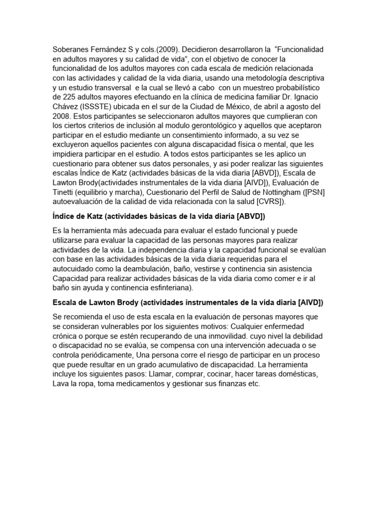 Funcionalidad y calidad de vida en adultos mayores | PDF | Estilo de vida