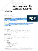International Economics 8Th Edition Appleyard Solutions Manual Full Chapter PDF