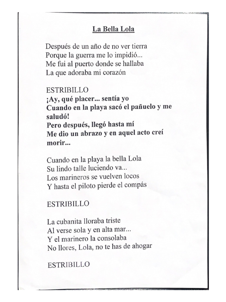 La Bella Lola PDF