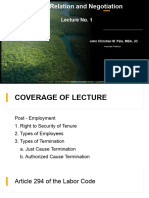 1st Lecture Labor Relations