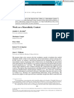 Journal of Social Issues - 2018 - Berdahl - Work As A Masculinity Contest