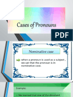 Cases of Pronouns