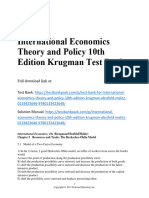 International Economics Theory and Policy 10Th Edition Krugman Test Bank Full Chapter PDF