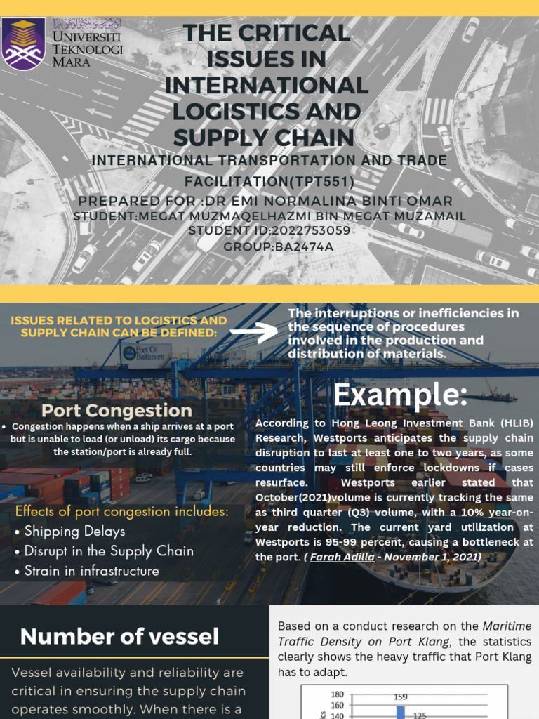 Critical Issues in International Logistics | PDF | Port | Traffic ...