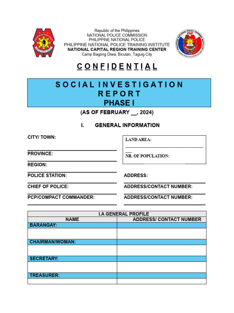 Social Investigation Pdf Metro Manila Crimes