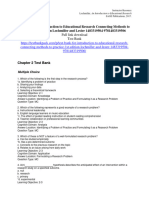 Test Bank For Introduction To Educational Research Connecting Methods To Practice 1st Edition Lochmiller and Lester 1483319504 9781483319506