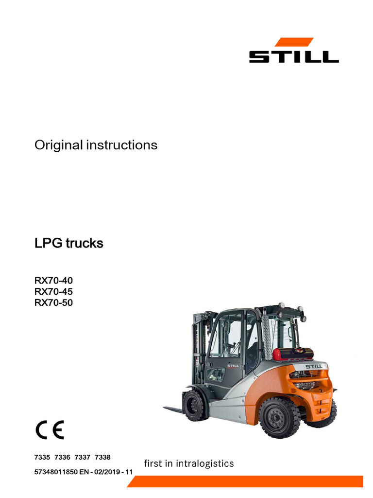 Still Rx70!40!50 LPG Trucks Manual | PDF | Qr Code | Vehicles