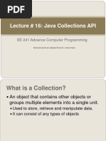 Lecture 16 - Java Collections API