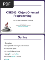 Lecture 11 - Exception Handling