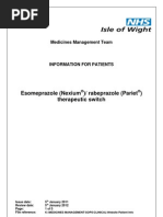 Esomeprazole and Rabeprazole to Generic PPI