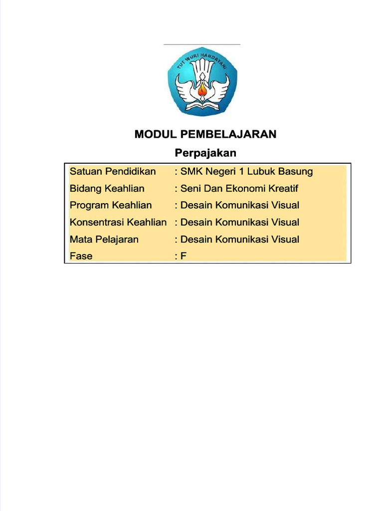 Modul Ajar Desain Komunikasi Visual XI | PDF