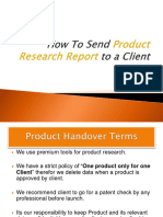Product Research Report
