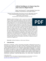 The Effect of Artificial Intelligence in Improving Stu-Dent Achievement in High Schools