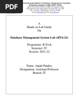 4IT4-22 - DBMS Lab Manual - Anjali Pandey